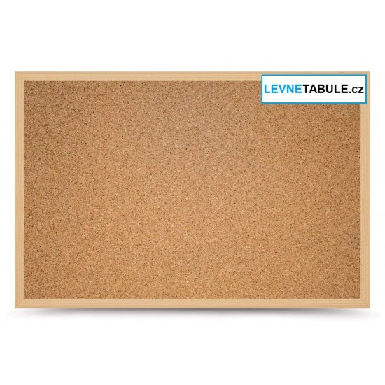 Korková tabule v dřevěném rámu WOOD (100x80 cm)