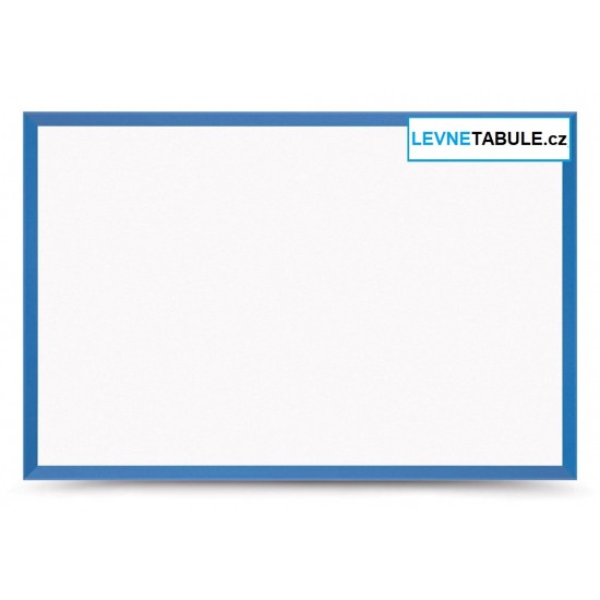 Magnetická tabule v dřevěném rámu - modrá WOOD (60x40 cm)