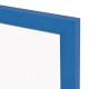 Magnetická tabule v dřevěném rámu - modrá WOOD (60x40 cm)